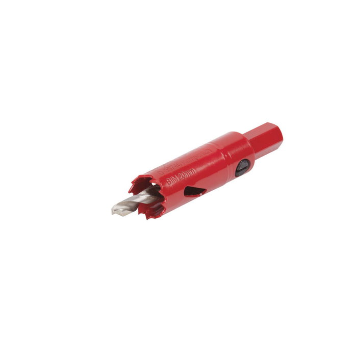 Wolfcraft Sierra de corona bimetal de 40 mm con adaptador y broca piloto