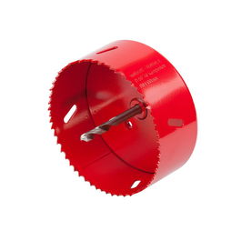 Wolfcraft Sierra de corona bimetal ø100 mm con adaptador y broca piloto