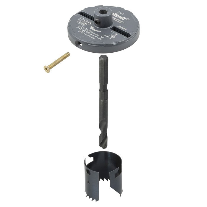 Wolfcraft Sierra de corona con broca central de 8 mm y 7 láminas