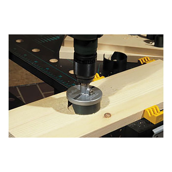 Wolfcraft Sierra de corona con broca central de 8 mm y 7 sierras Ø25/32/38/45/50/56/62 mm