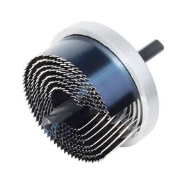 Wolfcraft Sierra de corona con broca central de 8 mm y 7 sierras Ø25/32/38/45/50/56/62 mm