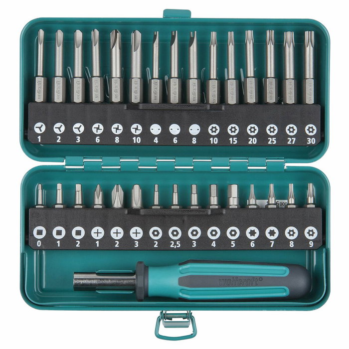 Wolfcraft Caja de puntas de seguridad combinadas 31 piezas Wolfcraft Caja de puntas de seguridad combinadas 31 piezas