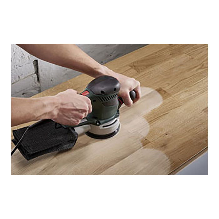 Wolfcraft - Hojas de lijar adhesivas de corindón perforadas, Ø125 mm, grano 80, 5 unidades Wolfcraft - Hojas de lijar adhesivas de corindón perforadas, Ø125 mm, grano 80, 5 unidades