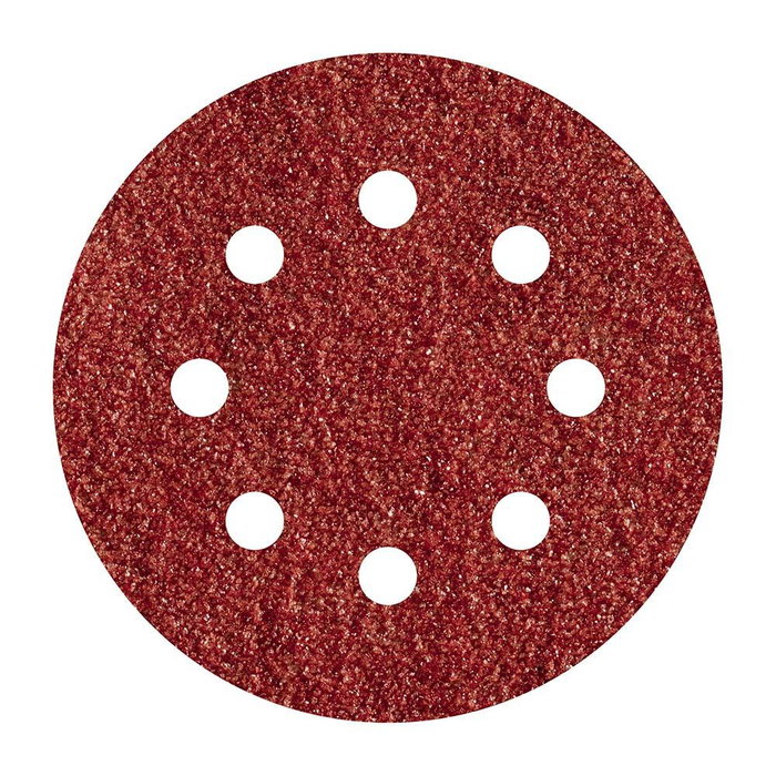 Wolfcraft 7606000 Hojas de Lijar Adhesivas de Corindón Perforadas, Diámetro 125 mm, Grano 120, 5 Unidades Wolfcraft 7606000 Hojas de Lijar Adhesivas de Corindón Perforadas, Diámetro 125 mm, Grano 120, 5 Unidades