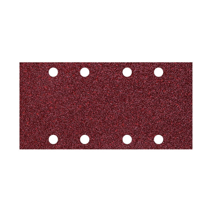 Wolfcraft Hojas de lijar adhesivas de corindón perforadas, grano 120, 10 uds