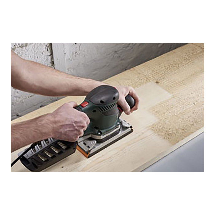 Wolfcraft - Hojas de lijar de corindón perforadas, 93 x 230 mm, grano 40, 5 unidades Wolfcraft - Hojas de lijar de corindón perforadas, 93 x 230 mm, grano 40, 5 unidades