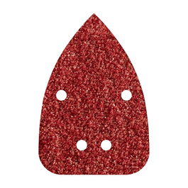 Wolfcraft Hojas de Lijar Adhesivas Corindón Perforadas 96 x 136 mm, Grano 80, 10 Unidades