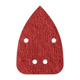 Wolfcraft Hojas de lijar adhesivas de corindón perforadas 96 x 136 mm, grano 240, 10 unidades