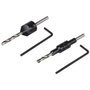 Wolfcraft Juego de Brocas para Madera ø3,50 / ø5,00 / ø9,50 mm