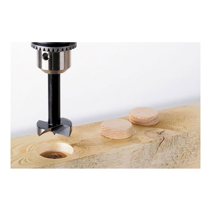 Wolfcraft Fresa de Embutir Cilíndrica Ø26,00 mm x 53 mm