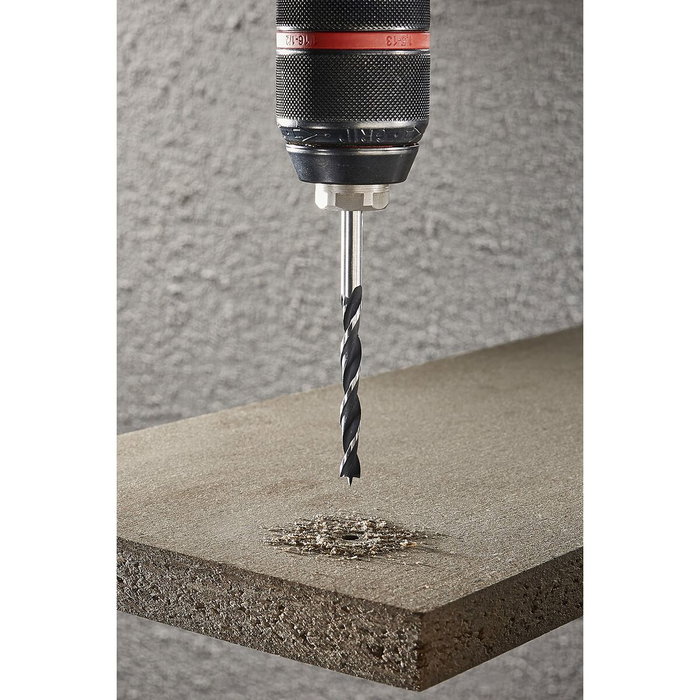 Wolfcraft Juego de 6 Brocas Espiral para Madera