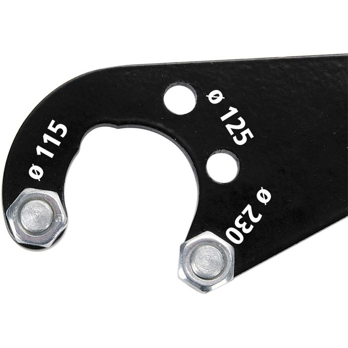 Wolfcraft Llave de brida universal para amoladoras angulares