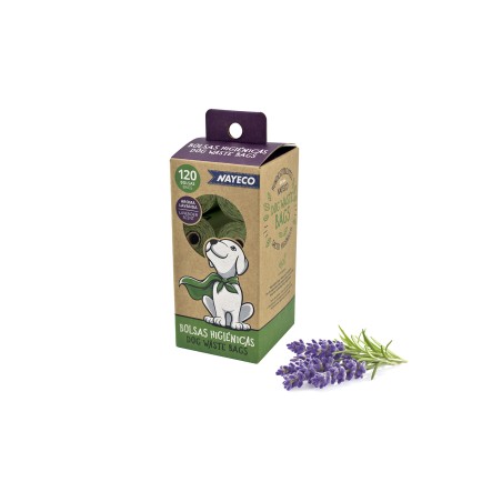 Nayeco Bolsas Higiénicas de Lavanda, Caja de 8 Rollos