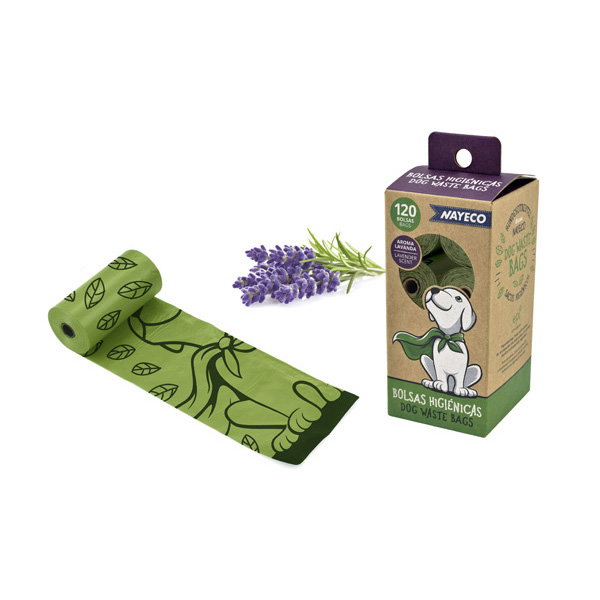 Nayeco Bolsas Higiénicas Aroma Lavanda Caja de 8 Rollos Nayeco Bolsas Higiénicas Aroma Lavanda Caja de 8 Rollos