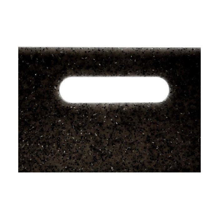 5Five Kit de 2 tablas de corte de polipropileno negro, 25 x 15 x 0,8 cm