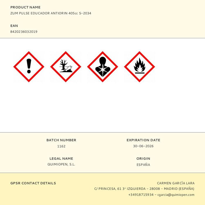 Zum Educador Antiorín para Perros/Gatos 300 ml Spray