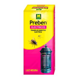 Massó - Trampa eléctrica mata insectos voladores, 4W con luz ultravioleta (Ø 10,5 x 22 cm)