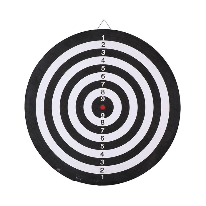 Dunlop Diana ø42cm Incluye 6 Dardos Juego Blanco/Negro/Rojo/Verde