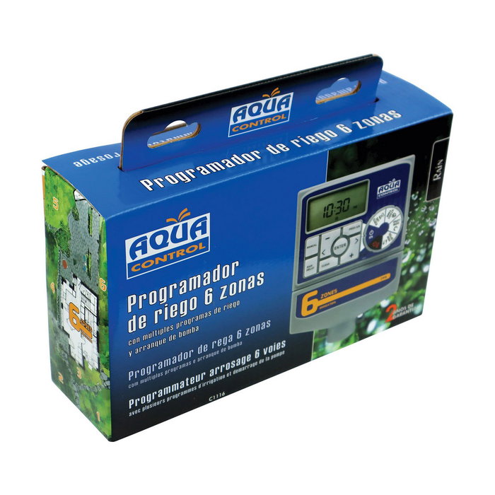 Aqua Control Programador de riego electrónico 6 zonas access