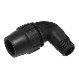 Aqua Control Codo Rosca Macho 3/4 Pulg Polietileno Anti UV Riego Enterrado