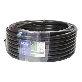 Aqua Control Tubería de Polietileno 20mm x 25m 6 Bar Riego Enterrado Anti UV Negro