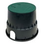 Aqua Control Arqueta Circular 2 Válvulas Ø25 x 30 cm Polipropileno Anti UV Verde/Negro