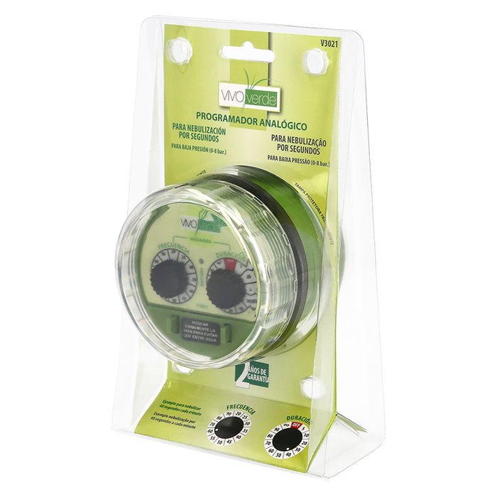 SATURNIA Programador de riego analógico para nebulización 3/4 pulg.
