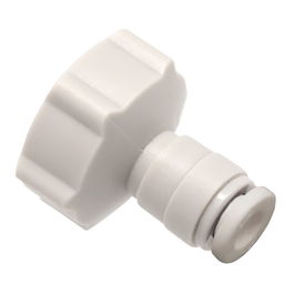 Vivo Verde Adaptador Grifo 3/4" a 1/4" Polietileno Anti UV Blanco
