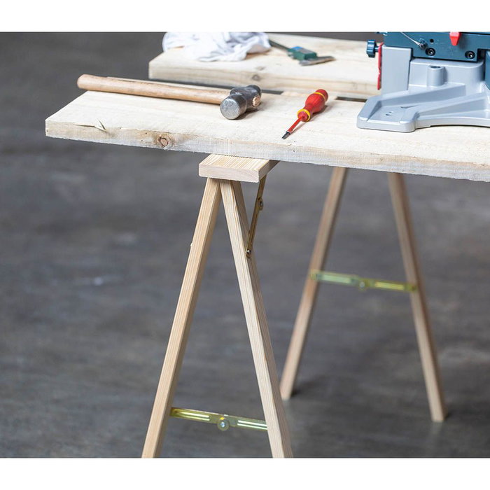 Astigarraga Caballete Plegable Pino Macizo 73,5 x 79,5 x 40 cm Profesional Doméstico