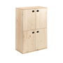 Astigarraga Mueble Dinamic 4 puertas pino macizo 105,4 x 70,8 x 33 cm Armario
