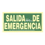 Normaluz Señal de Evacuación Salida de Emergencia PVC 1mm Clase A 320x160mm, Material PVC 1mm para Uso Profesional o Doméstico, Color Beige/Verde, Idioma Castellano