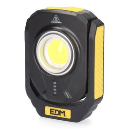 Edm Linterna Led Titan Work Recargable USB 10W 900 Lúmenes Compacta Magnética 3 Modos IP44 Antichoque