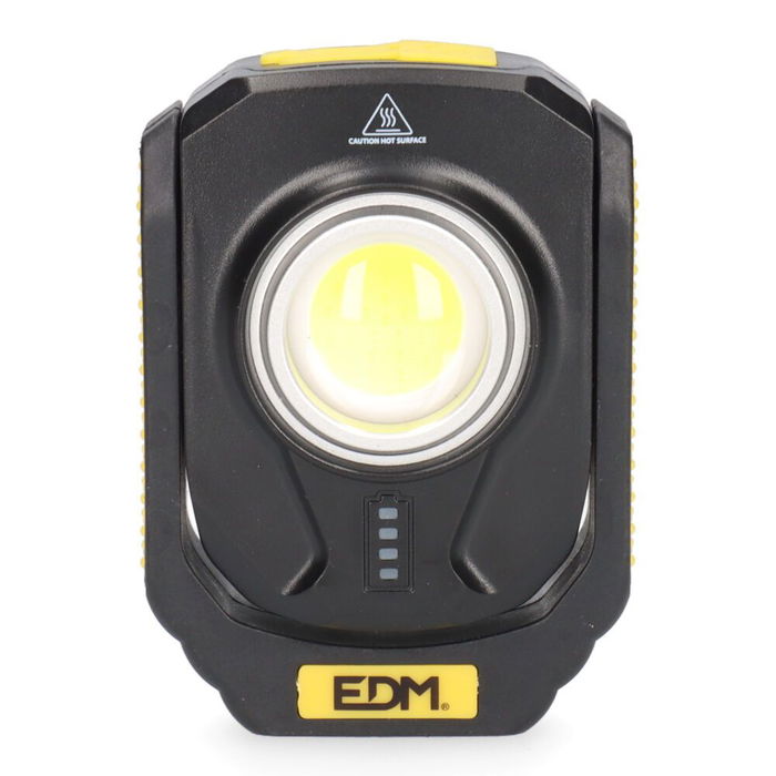 Edm Linterna Led Titan Work Recargable USB 10W 900 Lúmenes Compacta Magnética 3 Modos IP44 Antichoque Edm Linterna Led Titan Work Recargable USB 10W 900 Lúmenes Compacta Magnética 3 Modos IP44 Antichoque