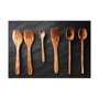 Metaltex Cuchara oval de madera de olivo 30 cm