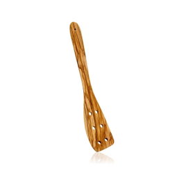 Metaltex Espátula con agujeros de madera de olivo 30 cm