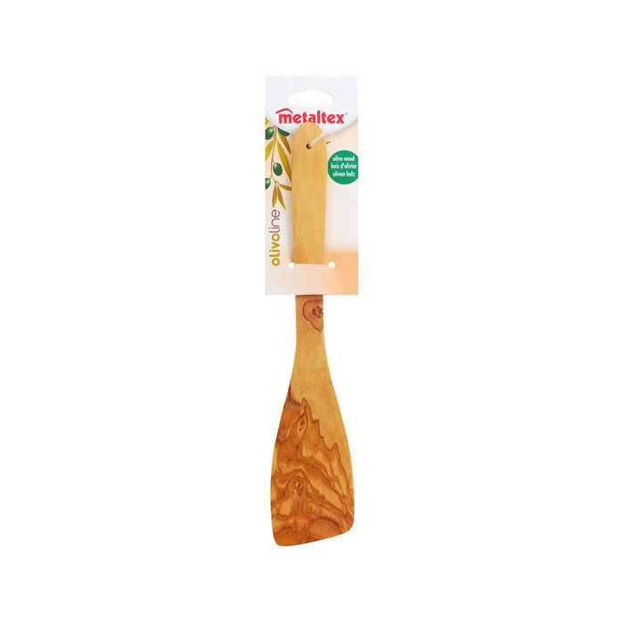 Metaltex Espátula curvada de madera de olivo 30 cm