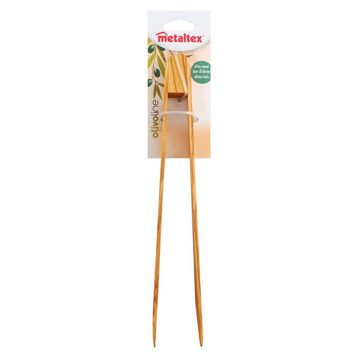 Metaltex Pinza para servir de madera de olivo 30 cm Metaltex Pinza para servir de madera de olivo 30 cm