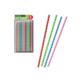 Best Products Pajitas de cartón con topos colores surtidos, 25 uds