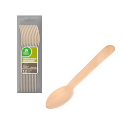 Best Products Cuchara Postre/Café de Madera 13.8 cm (12 Unidades)