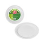 Best Products Platos de cartón redondos para postre blancos ø18 cm, 25 uds