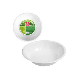 Best Products Bols de cartón blancos ø17cm, 12 uds
