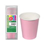 Best Products Vasos de cartón rosas baby 200cc, 24 uds