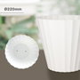 Plastiken Maceta Doric Blanco Ø220mm