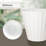 Plastiken Maceta Doric Blanco Ø260mm