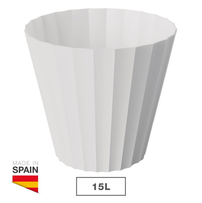 Plastiken Maceta Doric Blanco Ø32 x 29 cm