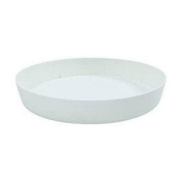 Plastiken Plato para cuenco y maceta Tes y Doric Blanco Ø260mm