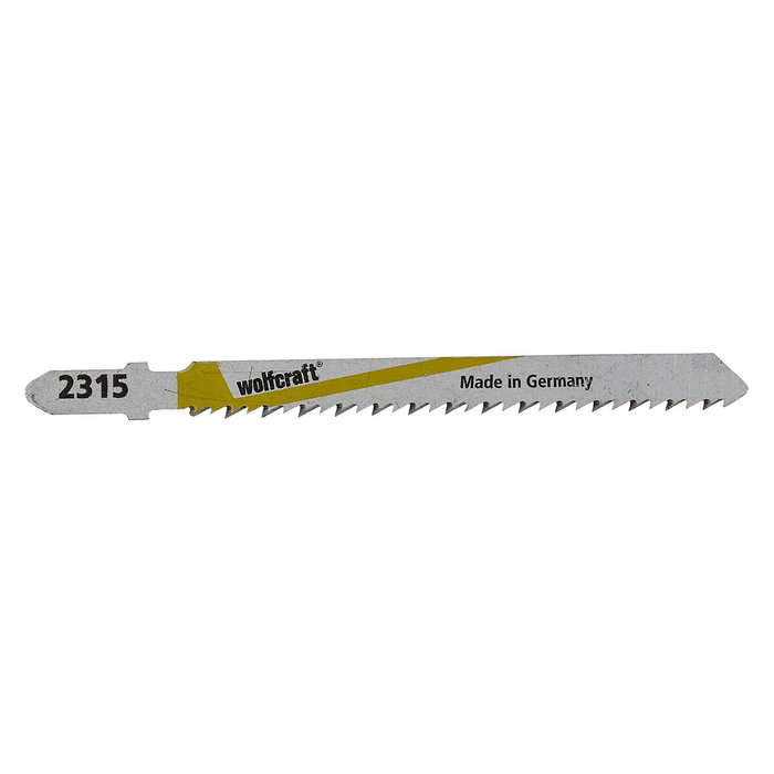 Wolfcraft Hojas de sierra de calar vástago en T HSS 0,75 mm, pack 2 uds Wolfcraft Hojas de sierra de calar vástago en T HSS 0,75 mm, pack 2 uds