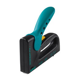 Wolfcraft Tacocraft p14+ Grapadora manual de plástico para grapas 6-14mm y clavos 16mm