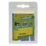 Wolfcraft Grapas tipo 053 de lomo ancho 6 mm, 4000 uds