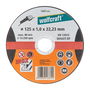 Wolfcraft Disco de Corte de Precisión para Acero Inoxidable Ø125 x 1,0 x 22,23 mm